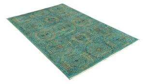 Tappeto Kairo Stilizzato Verde Petrolio Beige 124x189 Cm