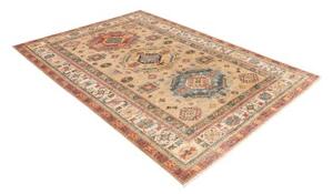 Tappeto Kazak Fine Stilizzato Beige Rosso Mattone 167x234 Cm