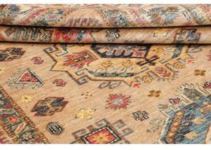 Tappeto Kazak Fine Stilizzato Beige Rosso Mattone 167x234 Cm