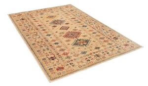 Tappeto Kazak Fine Geometrico Beige Multicolore 150x209 Cm