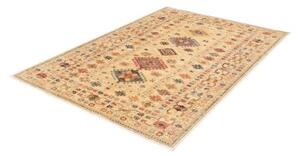 Tappeto Kazak Fine Geometrico Beige Multicolore 150x209 Cm