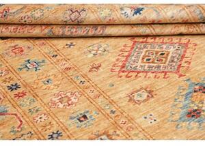 Tappeto Kazak Fine Geometrico Beige Blu 149x205 Cm