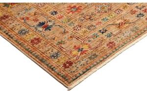 Tappeto Kazak Fine Geometrico Ocra Terracotta 149x211 Cm