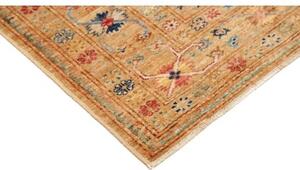 Tappeto Kazak Fine Geometrico Beige Blu 149x205 Cm