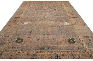 Tappeto Zigler Fine Floreale Malva Blu Petrolio 295x391 Cm