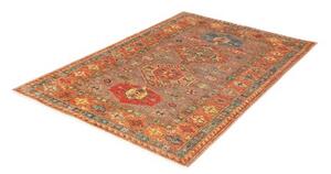 Tappeto Kazak Fine Stilizzato Marrone Rosso 124x186 Cm