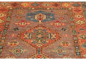 Tappeto Kazak Fine Stilizzato Marrone Rosso 124x186 Cm