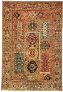 Tappeto Floralia Geometrico Marrone Ocra Multicolore 125x185 Cm