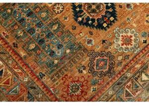Tappeto Floralia Geometrico Marrone Ocra Multicolore 125x185 Cm
