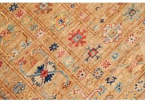 Tappeto Kazak Fine Geometrico Beige Blu 149x205 Cm