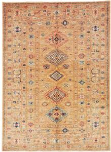 Tappeto Kazak Fine Geometrico Beige Blu 149x205 Cm