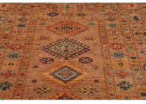Tappeto Kazak Fine Geometrico Ocra Terracotta 149x211 Cm