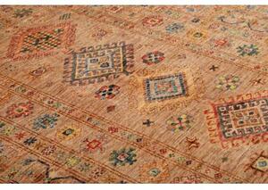 Tappeto Kazak Fine Geometrico Ocra Terracotta 149x211 Cm