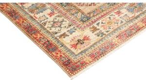 Tappeto Kazak Fine Stilizzato Beige Rosso Mattone 167x234 Cm