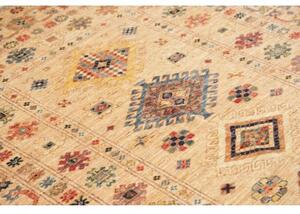 Tappeto Kazak Fine Geometrico Beige Multicolore 150x209 Cm