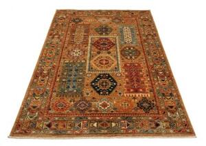 Tappeto Floralia Geometrico Marrone Ocra Multicolore 125x185 Cm