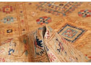 Tappeto Kazak Fine Geometrico Beige Blu 149x205 Cm