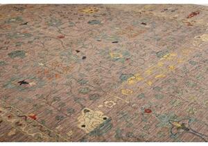 Tappeto Zigler Fine Floreale Malva Blu Petrolio 295x391 Cm