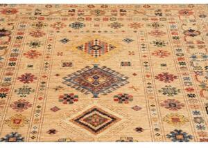 Tappeto Kazak Fine Geometrico Beige Multicolore 150x209 Cm