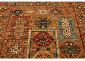 Tappeto Floralia Geometrico Marrone Ocra Multicolore 125x185 Cm
