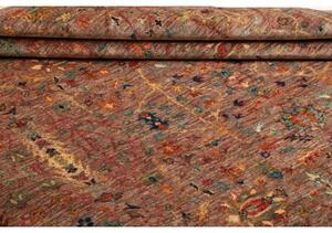 Tappeto Floralia Stilizzato Rosso Mattone Blu Petrolio 169x230 Cm