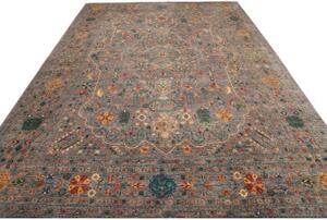 Tappeto Floralia Stilizzato Grigio Blu 266x364 Cm
