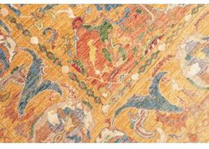 Tappeto Floralia Figurativo Giallo Senape Blu 249x302 Cm
