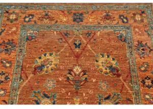 Tappeto Floralia Floreale Ruggine Azzurro Corsia 80x279 Cm