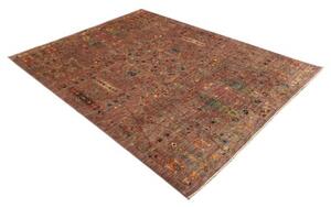 Tappeto Floralia Stilizzato Rosso Mattone Blu Petrolio 169x230 Cm