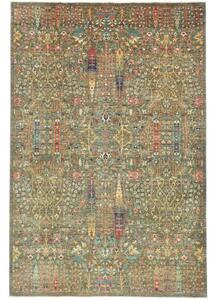 Tappeto Floralia Stilizzato Verde Salvia Beige 205x307 Cm