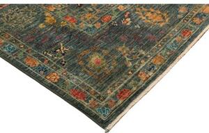 Tappeto Floralia Floreale Blu Petrolio Beige 202x295 Cm