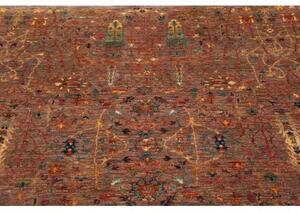 Tappeto Floralia Stilizzato Rosso Mattone Blu Petrolio 169x230 Cm