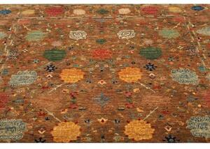 Tappeto Floralia Stilizzato Marrone Ruggine Blu 170x237 Cm