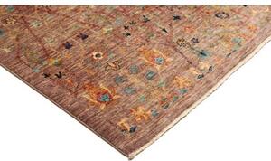 Tappeto Floralia Stilizzato Rosso Mattone Blu Petrolio 169x230 Cm