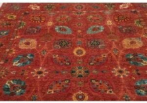 Tappeto Floralia Stilizzato Rosso Ruggine Beige 197x292 Cm