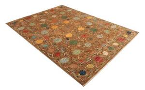 Tappeto Floralia Stilizzato Marrone Ruggine Blu 170x237 Cm