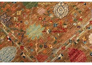 Tappeto Floralia Stilizzato Marrone Ruggine Blu 170x237 Cm