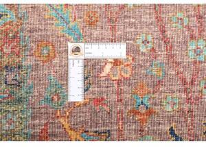 Tappeto Floralia Stilizzato Rosso Mattone Blu Petrolio 169x230 Cm