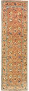 Tappeto Floralia Floreale Ruggine Azzurro Corsia 80x279 Cm