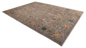 Tappeto Floralia Stilizzato Grigio Blu 266x364 Cm