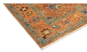 Tappeto Floralia Floreale Ruggine Azzurro Corsia 80x279 Cm