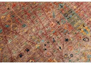 Tappeto Floralia Stilizzato Rosso Mattone Blu Petrolio 169x230 Cm