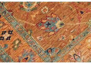 Tappeto Floralia Floreale Ruggine Azzurro Corsia 80x279 Cm