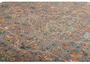 Tappeto Floralia Stilizzato Grigio Blu 266x364 Cm