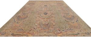 Tappeto Floralia Stilizzato Beige Grigio 297x408 Cm