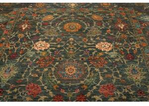 Tappeto Floralia Floreale Blu Petrolio Beige 202x295 Cm