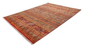 Tappeto Samarkand Geometrico Rosso Mattone Ocra 214x294 Cm