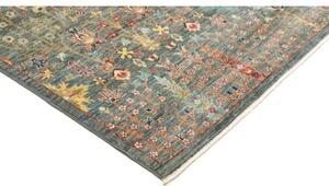 Tappeto Floralia Stilizzato Verde Petrolio Arancione 202x297 Cm
