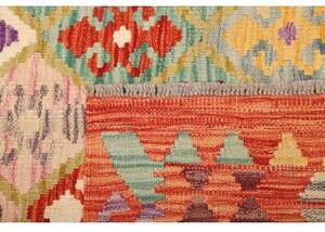Tappeto Kilim Stilizzato Ruggine Multicolore 150x193 Cm