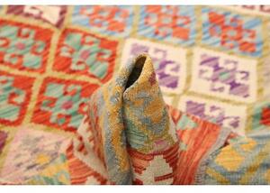 Tappeto Kilim Stilizzato Ruggine Multicolore 150x193 Cm